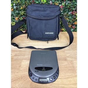Sony Discman D-111 Discman CD Compact Disc Player 1992 + Hip Case Vintage TESTED